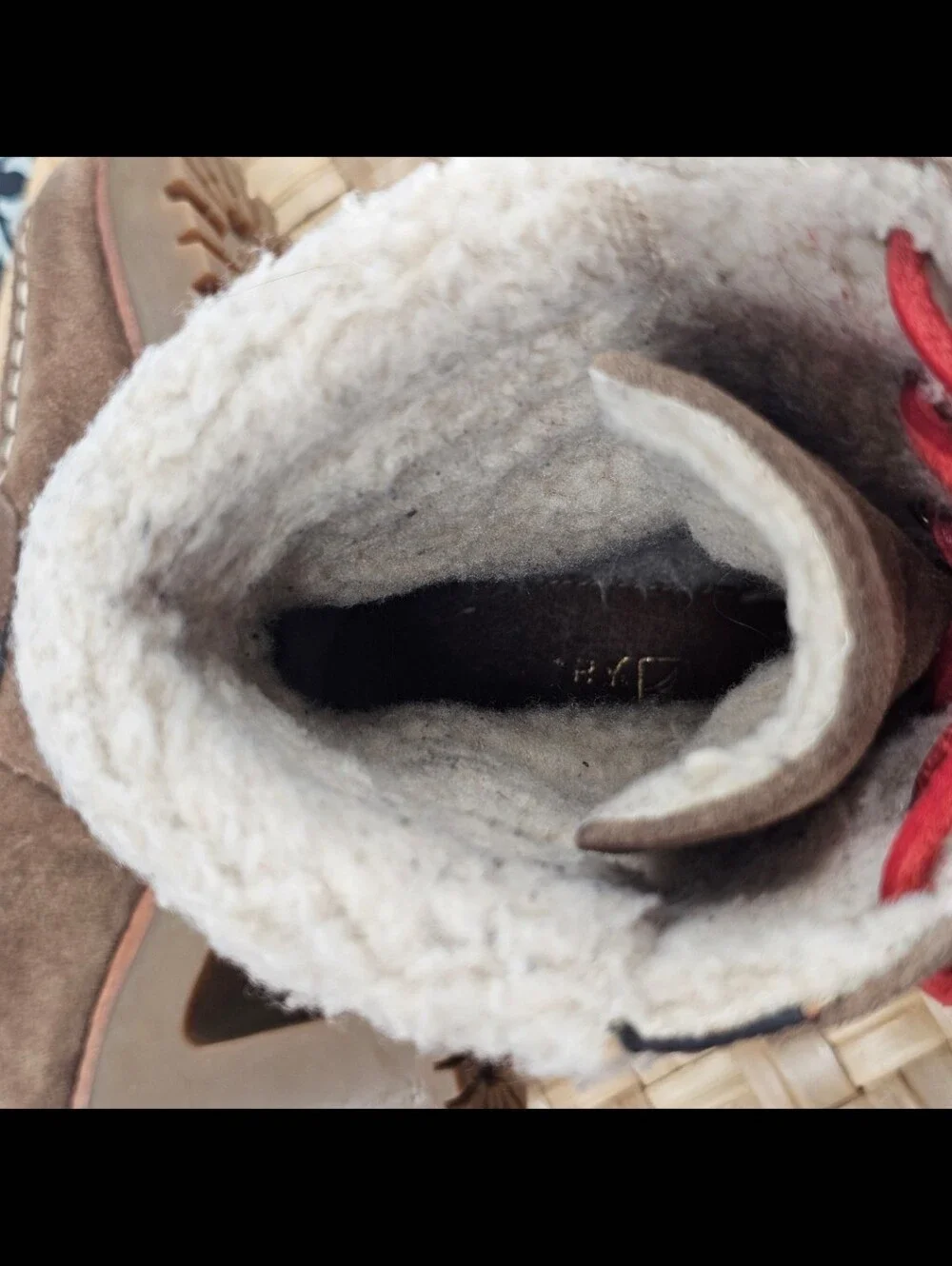 Sperry Brown Shearling-Lined High-Heel Lace-Up Boots Size 8.5